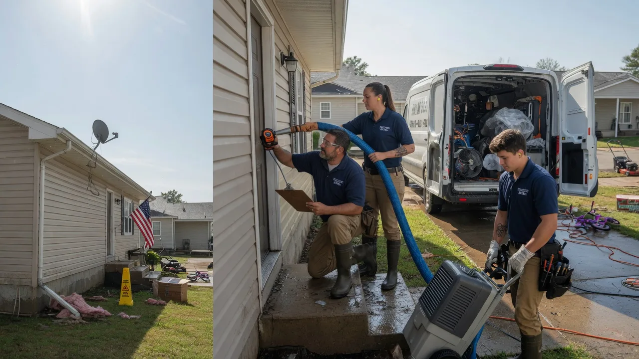 Ceiling Water Damage Restoration in Glenwood, IN near me
